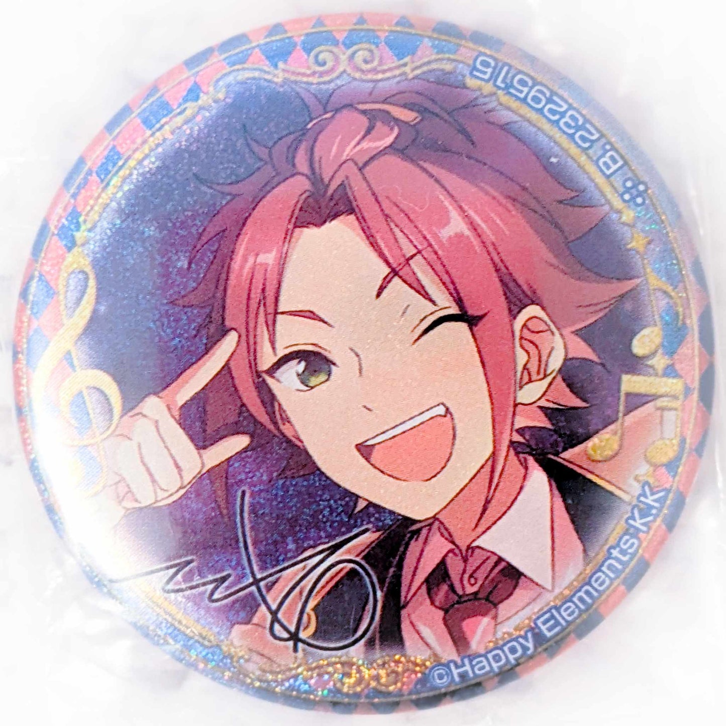 Mao Isara - Ensemble Stars! Trickstar Anime Glitter Pin Badge Button