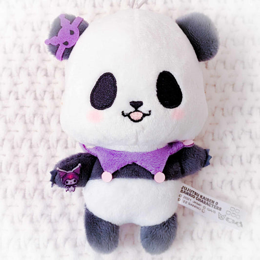 Panda x Kuromi - Jujutsu Kaisen x Sanrio Anime Mini Plush Strap