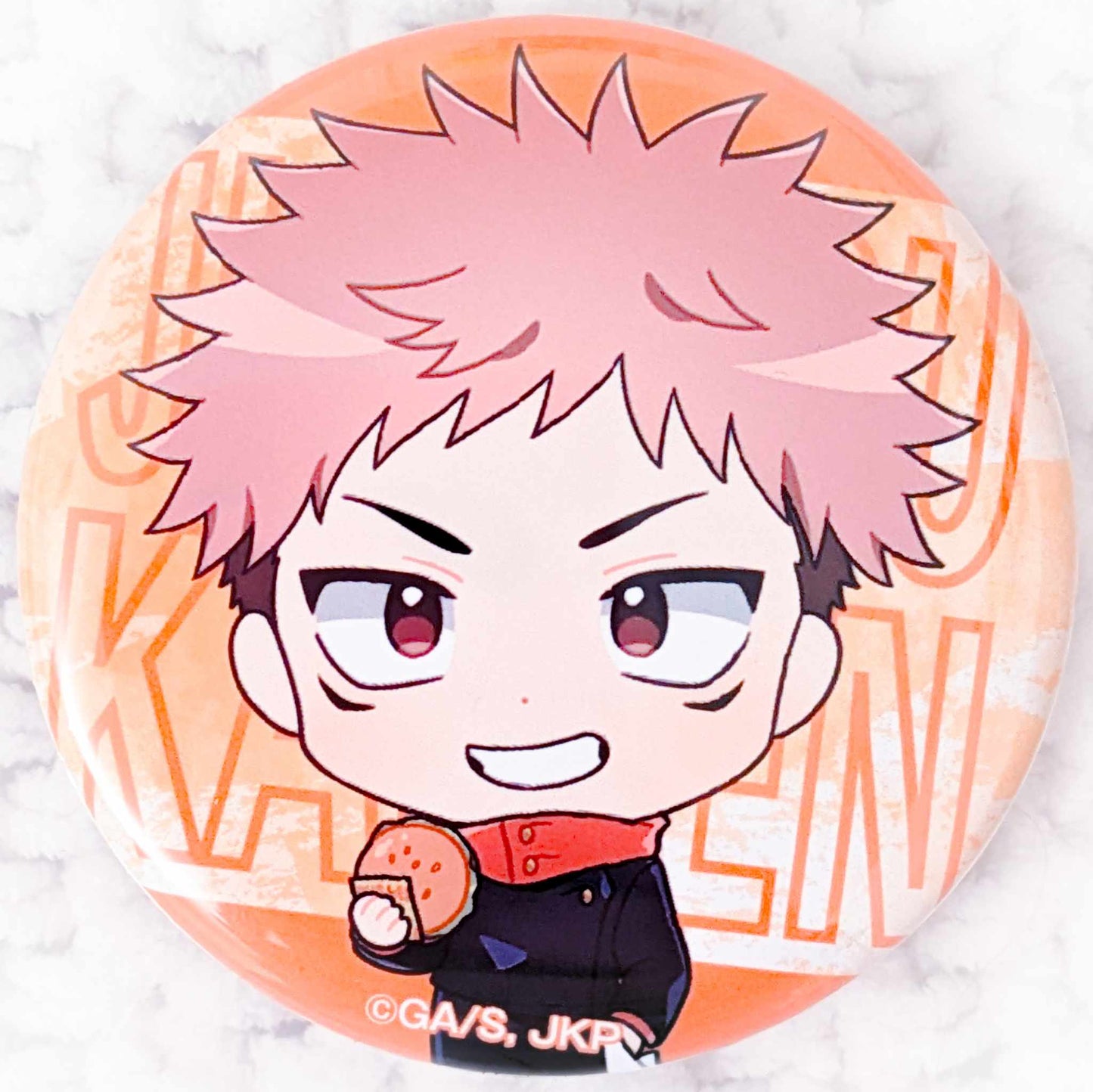 Yuji Itadori - Jujutsu Kaisen Anime SEGA Collab Cafe Pin Badge Button