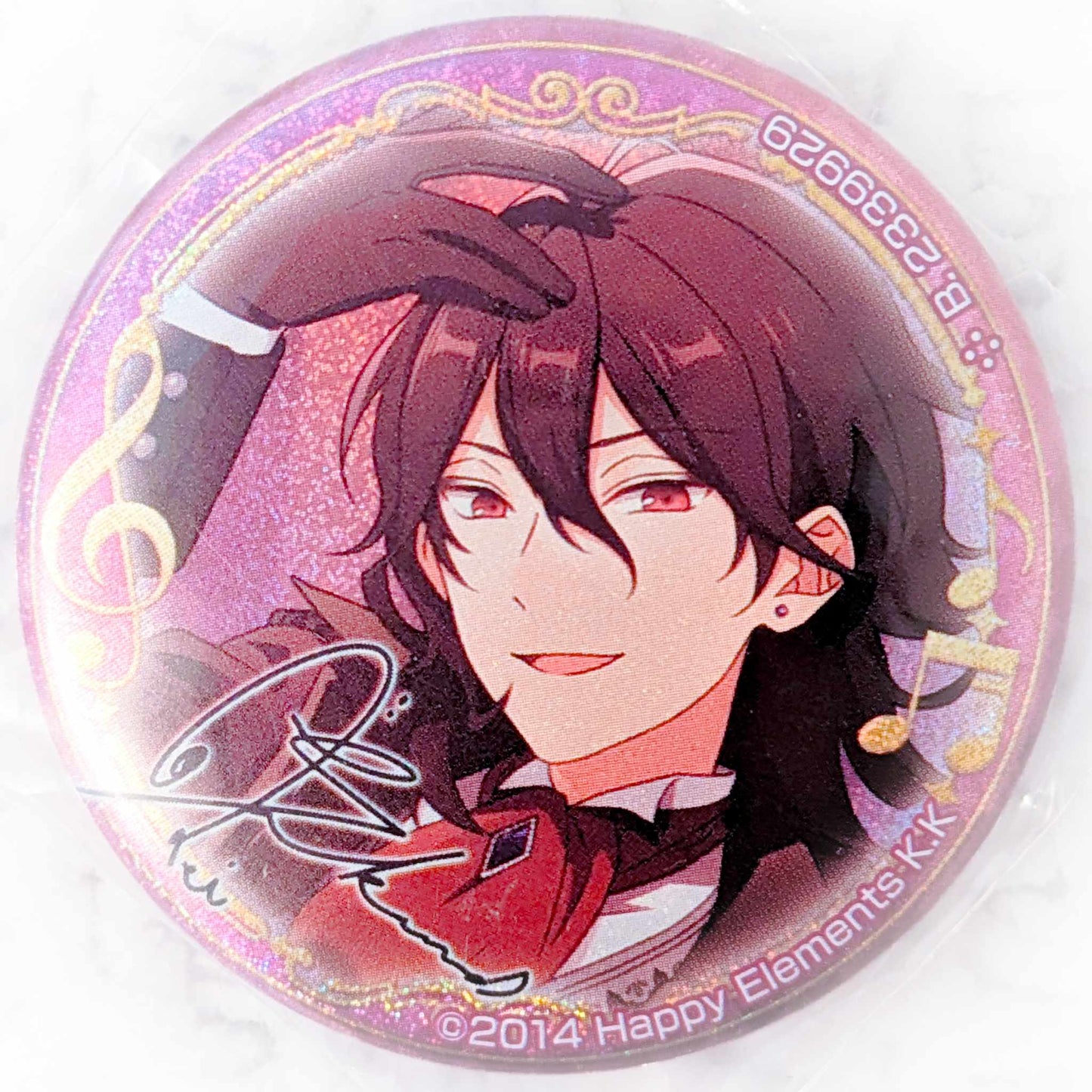 Rei Sakuma - Ensemble Stars! UNDEAD Anime Glitter Pin Badge Button