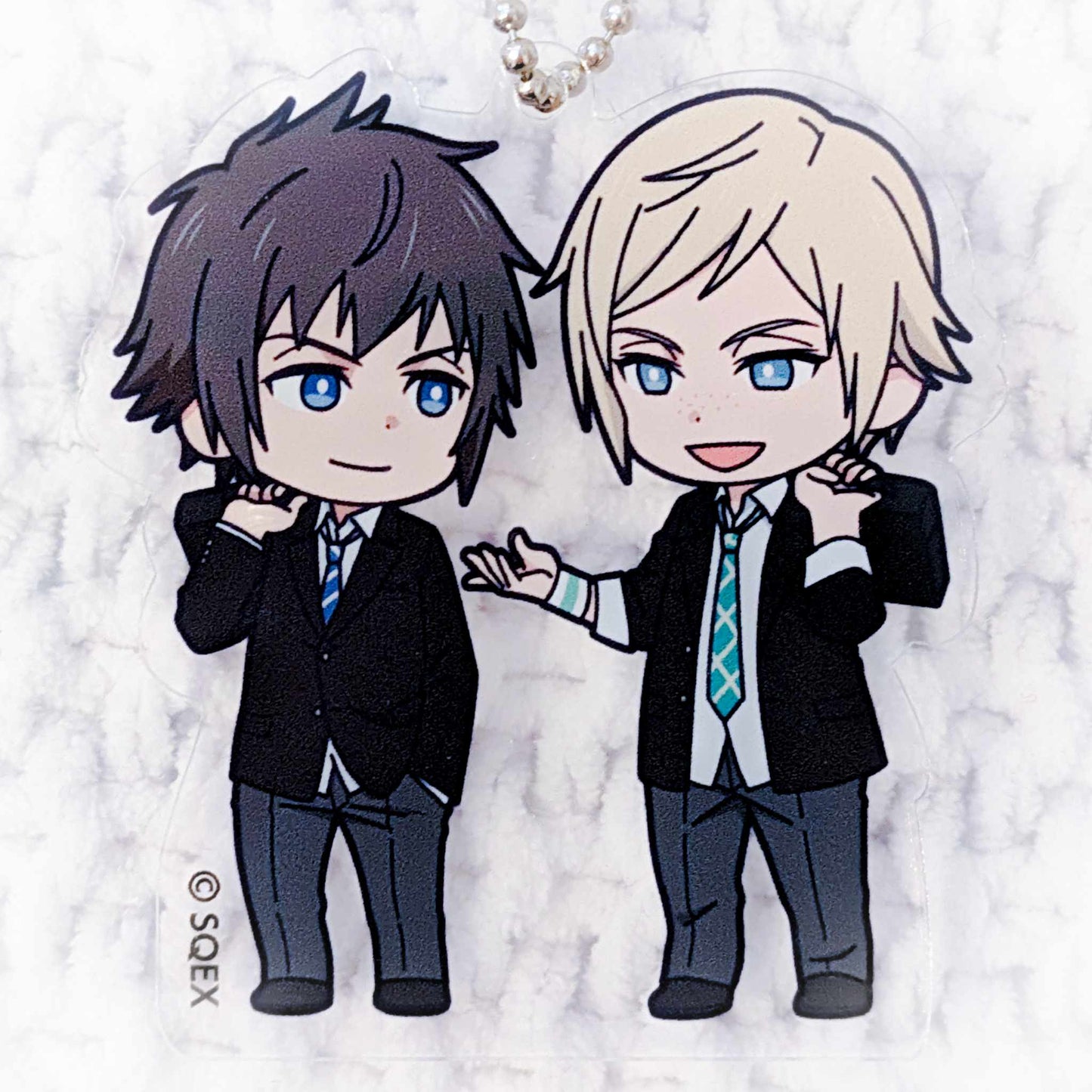 Prompto Argentum & Noctis Lucis Caelum - Final Fantasy XV Brotherhood Square Enix Pair Collection Acrylic Keychain