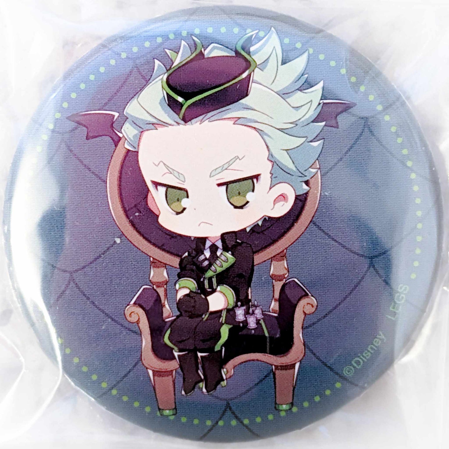 Sebek Zigvolt - Disney Twisted Wonderland x OH MY CAFE Chibi Pin Badge Button