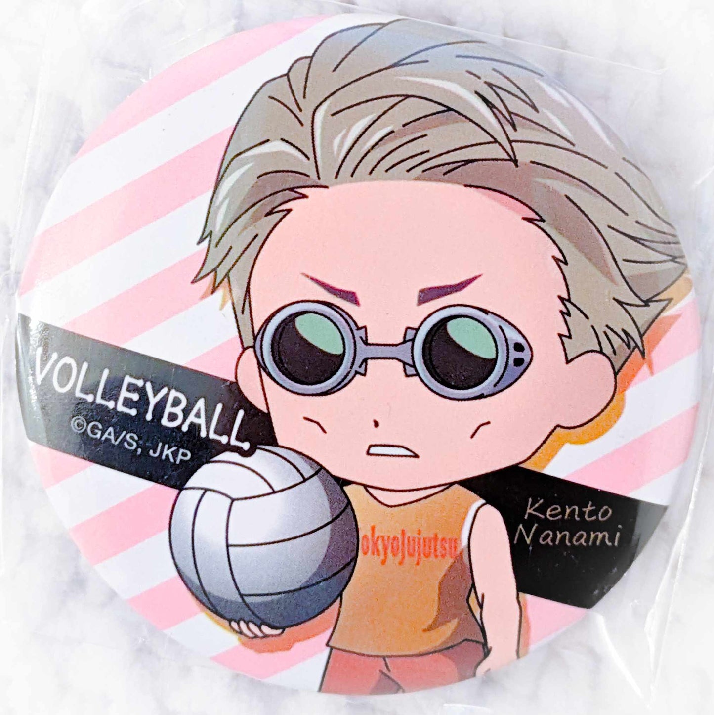 Kento Nanami - Jujutsu Kaisen Anime Bukatsu Series Volleyball Pin Badge Button
