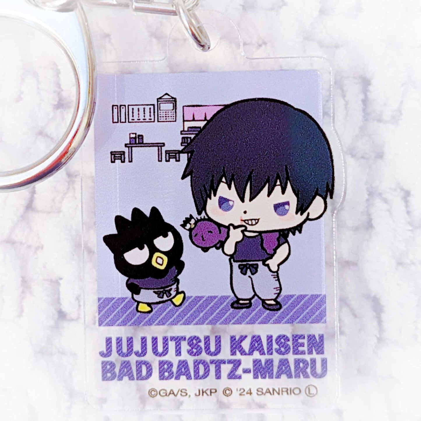 Toji Fushiguro x Badtz Maru - Jujutsu Kaisen x Sanrio Anime Acrylic Keychain