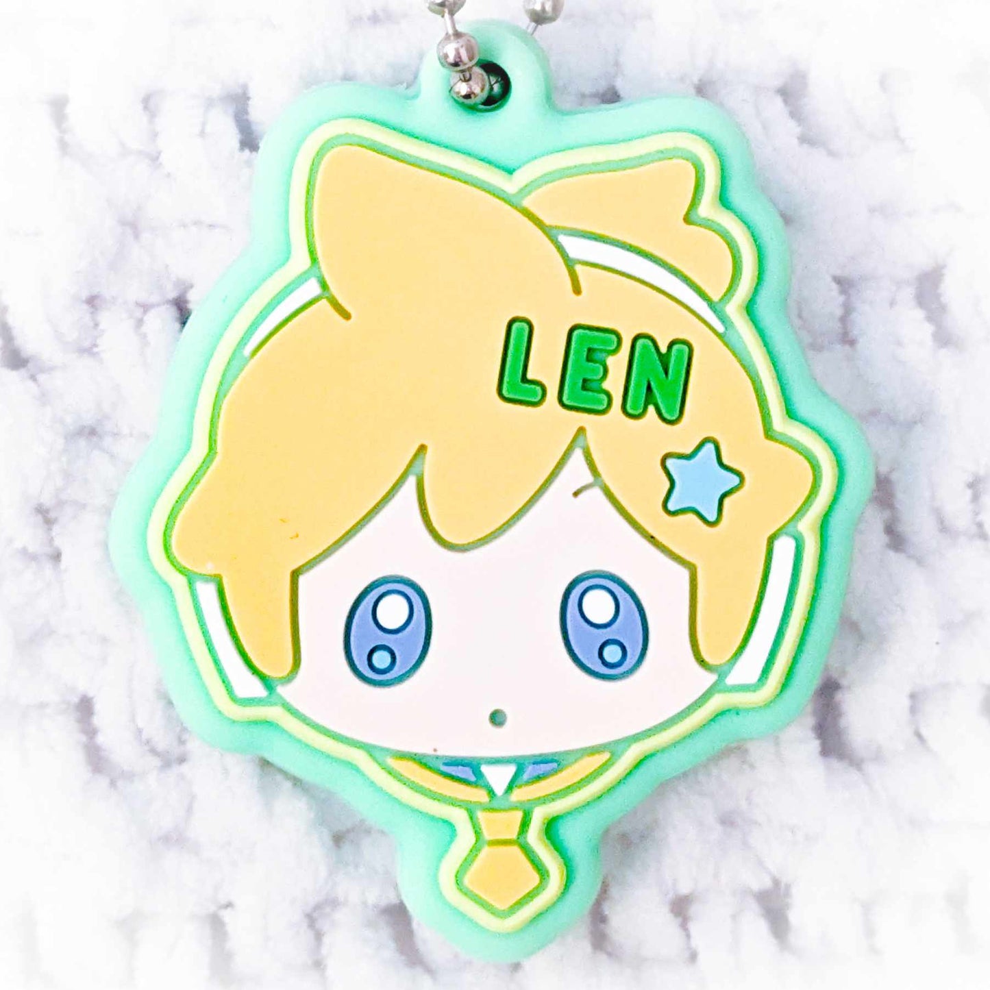 Kagamine Len - Vocaloid Hatsune Miku Dreamy Pattern Anime Rubber Keychain