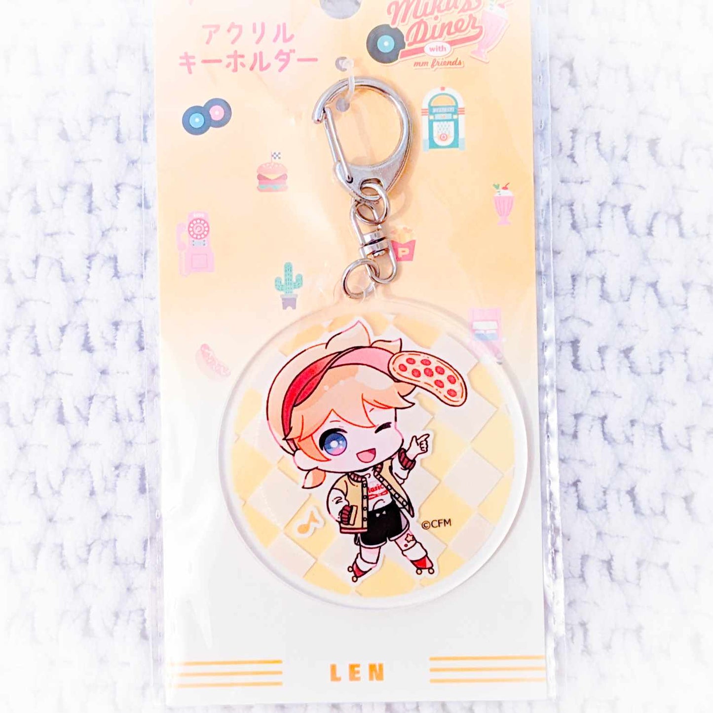 Kagamine Len - Vocaloid Hatsune Miku's Diner ver. Anime Acrylic Keychain