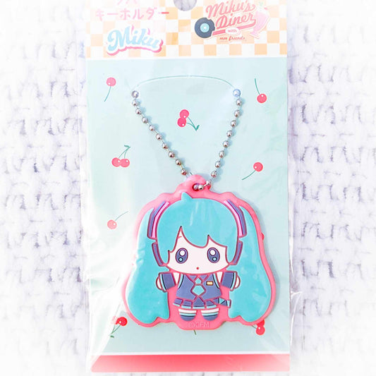 Hatsune Miku - Vocaloid Hatsune Miku's Diner ver. Anime Rubber Keychain