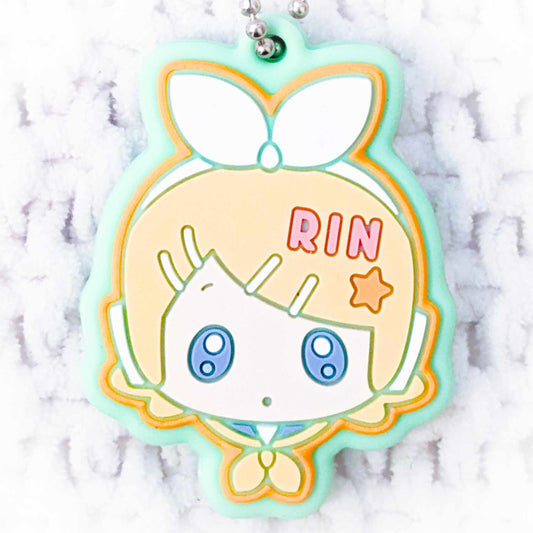 Kagamine Rin - Vocaloid Hatsune Miku Dreamy Pattern Anime Rubber Keychain