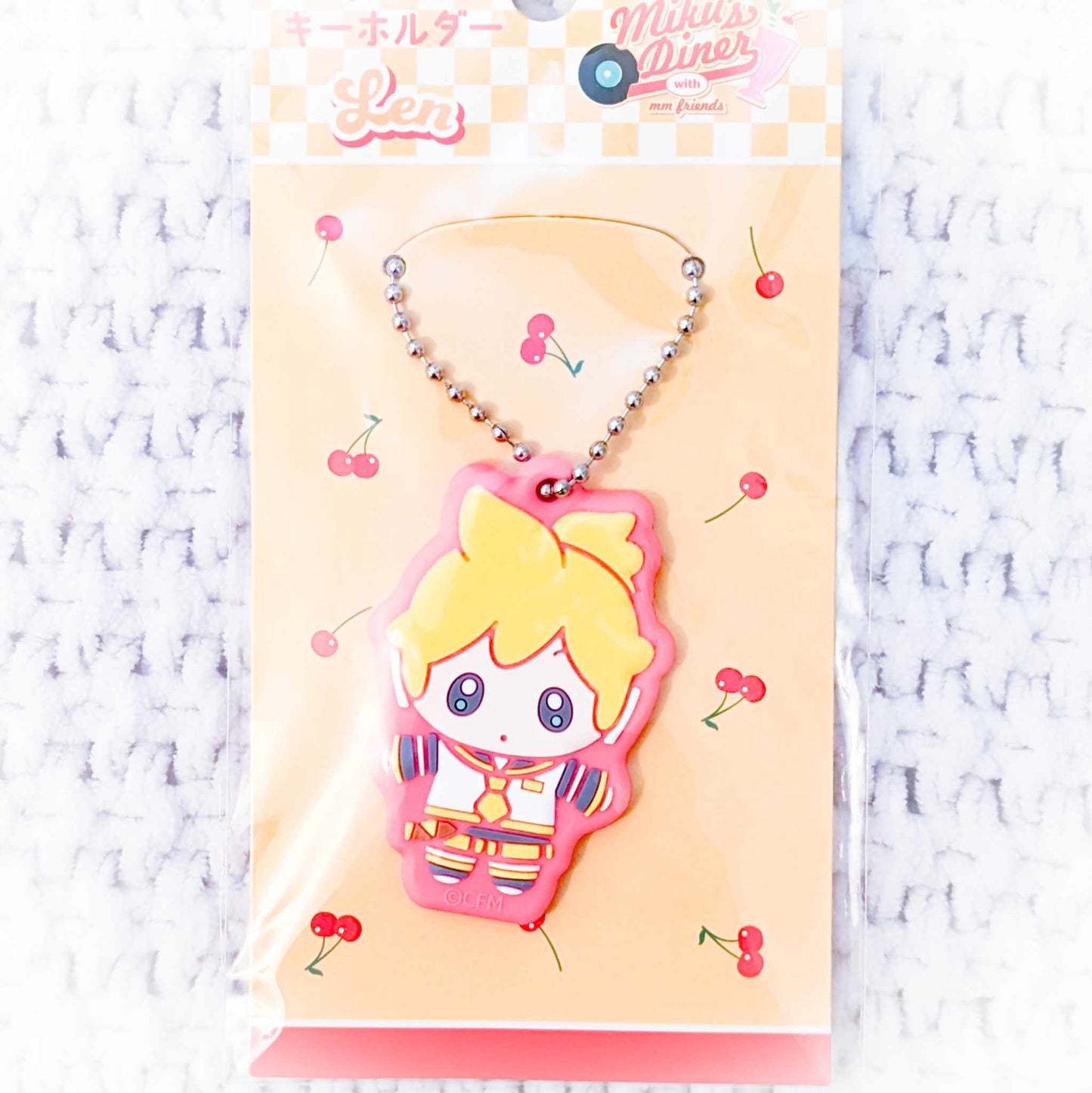 Kagamine Len - Vocaloid Hatsune Miku's Diner ver. Anime Rubber Keychain