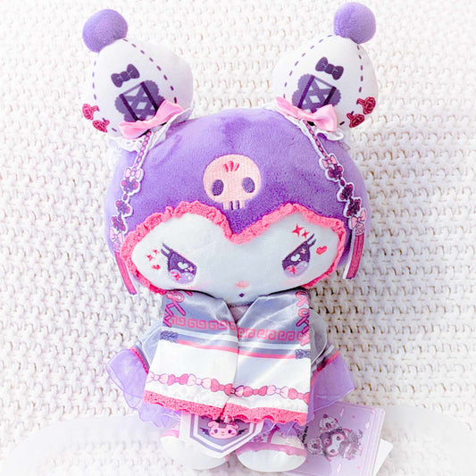 Kuromi x Dolly Mix Sanrio Lolita Style Purple S Mascot Plush