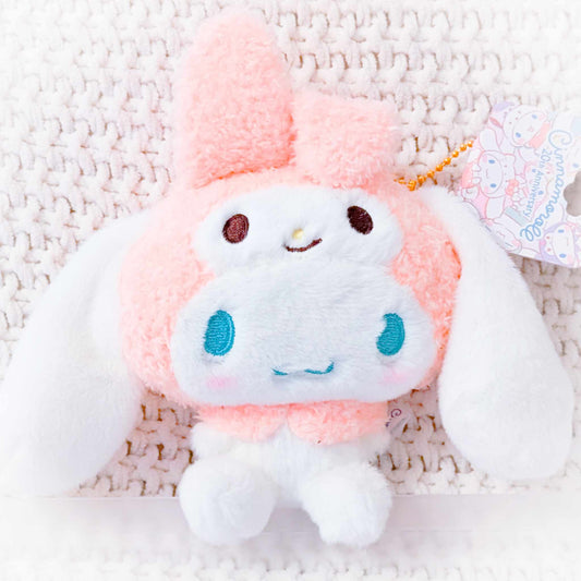 Cinnamoroll x My Melody - Cinnamoroll 20th Anniversary Sanrio Stuffed Plush Keychain