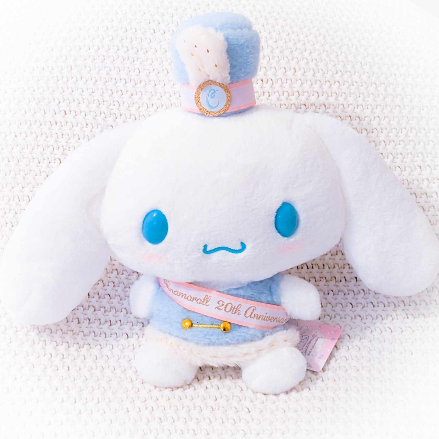 Cinnamoroll 20th Anniversary Birthday Band M Stuffed Plush Sanrio