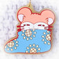 Snoozer - Neteru-kun - Hamtaro Anime Ichiban Kuji Rubber Keychain