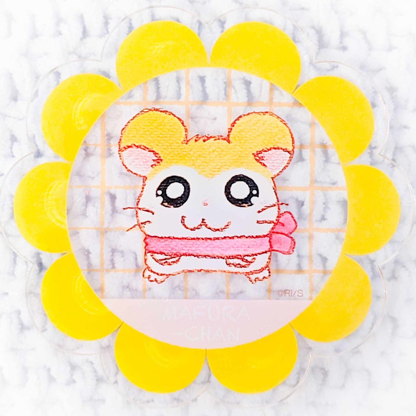 Pashmina - Mafura-chan - Hamtaro Anime Flower Shaped Acrylic Coaster