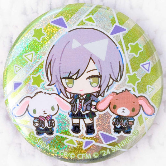 Hinomori Shiho & Sugarbunnies - Project Sekai Colorful Stage x Sanrio Glitter Pin Badge Button