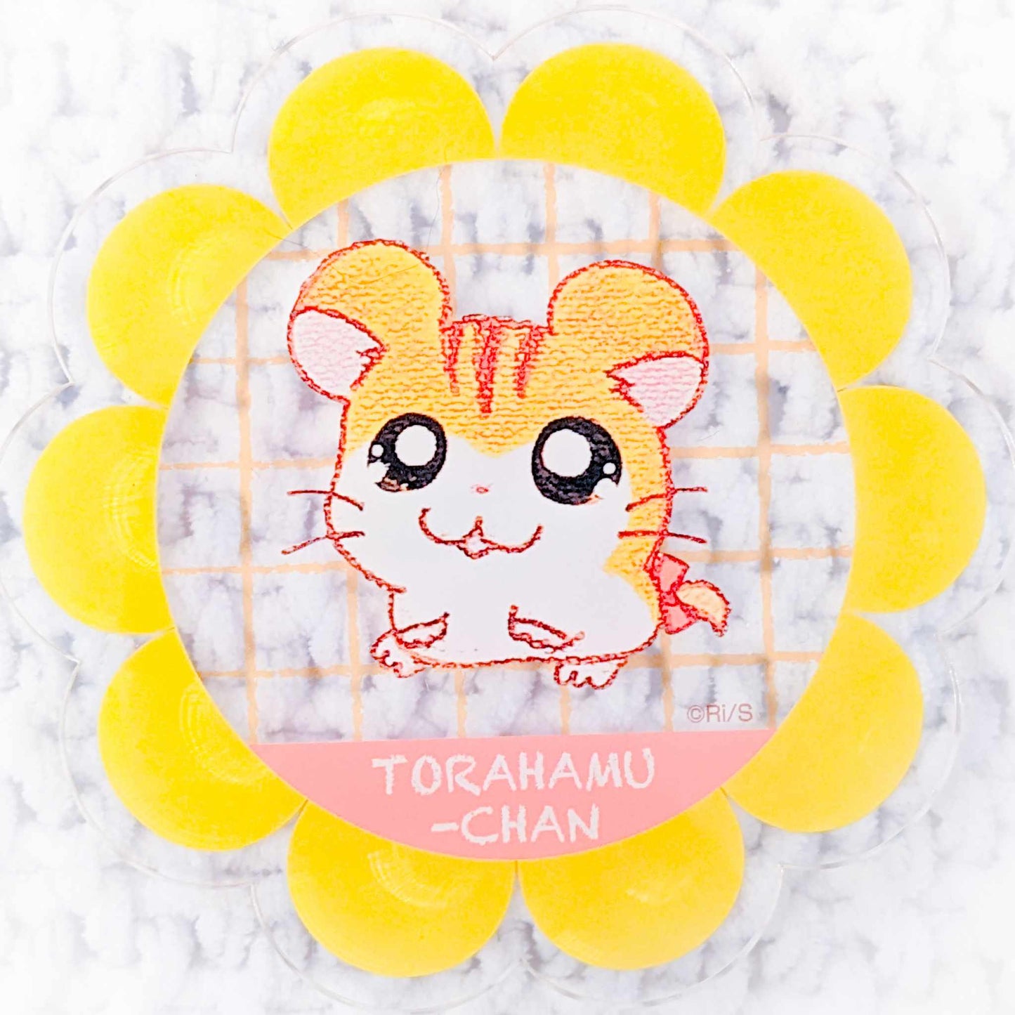 Sandy - Torahamu-chan - Hamtaro Anime Flower Shaped Acrylic Coaster