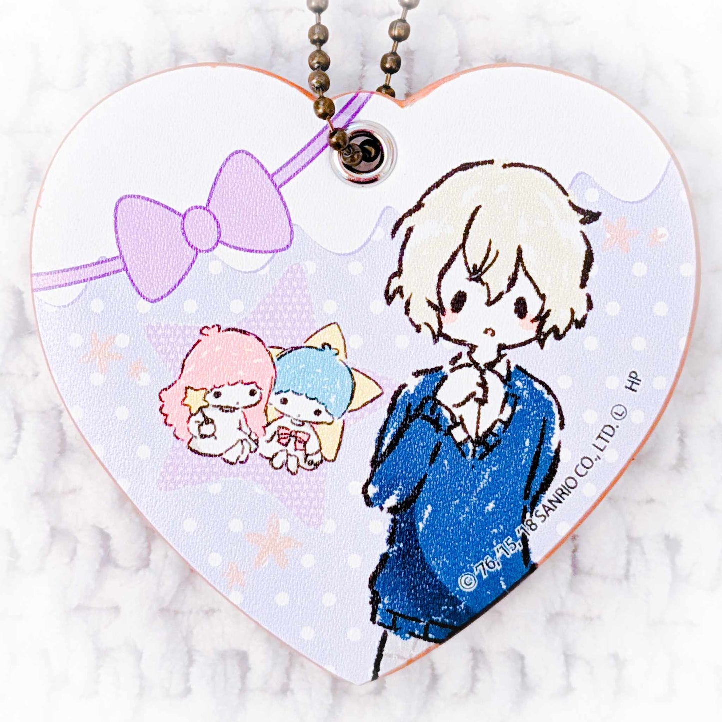 Ryo Nishimiya - Sanrio Boys Danshi Anime Graffart Leather Heart Keychain