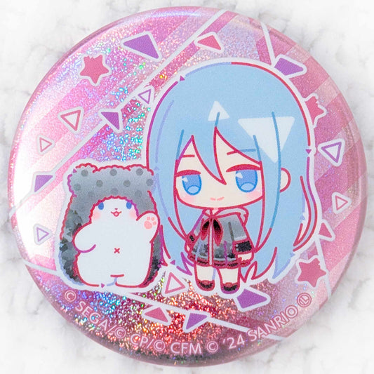 Yoisaki Kanade & Marumofubiyori - Project Sekai Colorful Stage x Sanrio Glitter Pin Badge Button