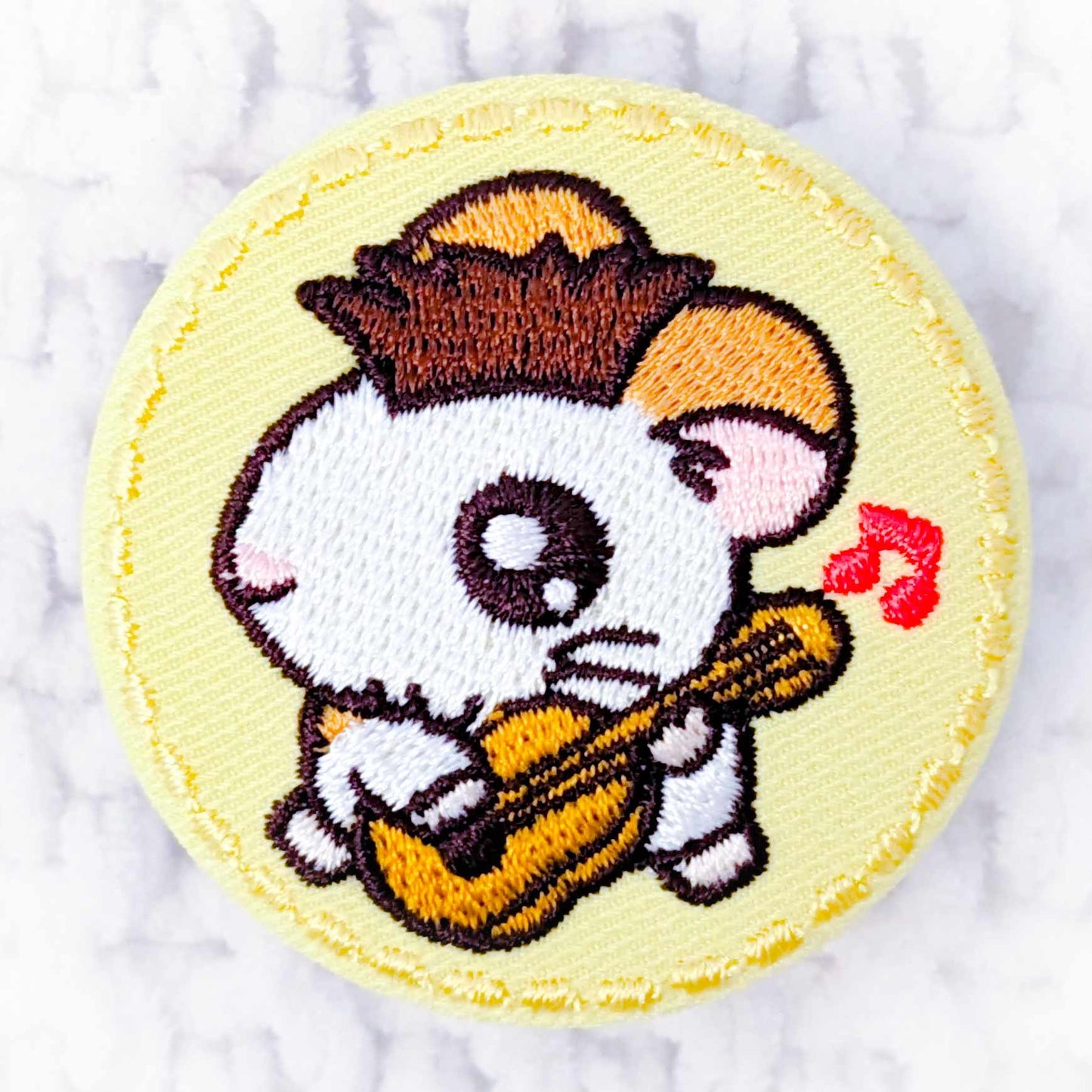 Jingle - Tongari-kun - Hamtaro Anime Embroidered Pin Badge Button