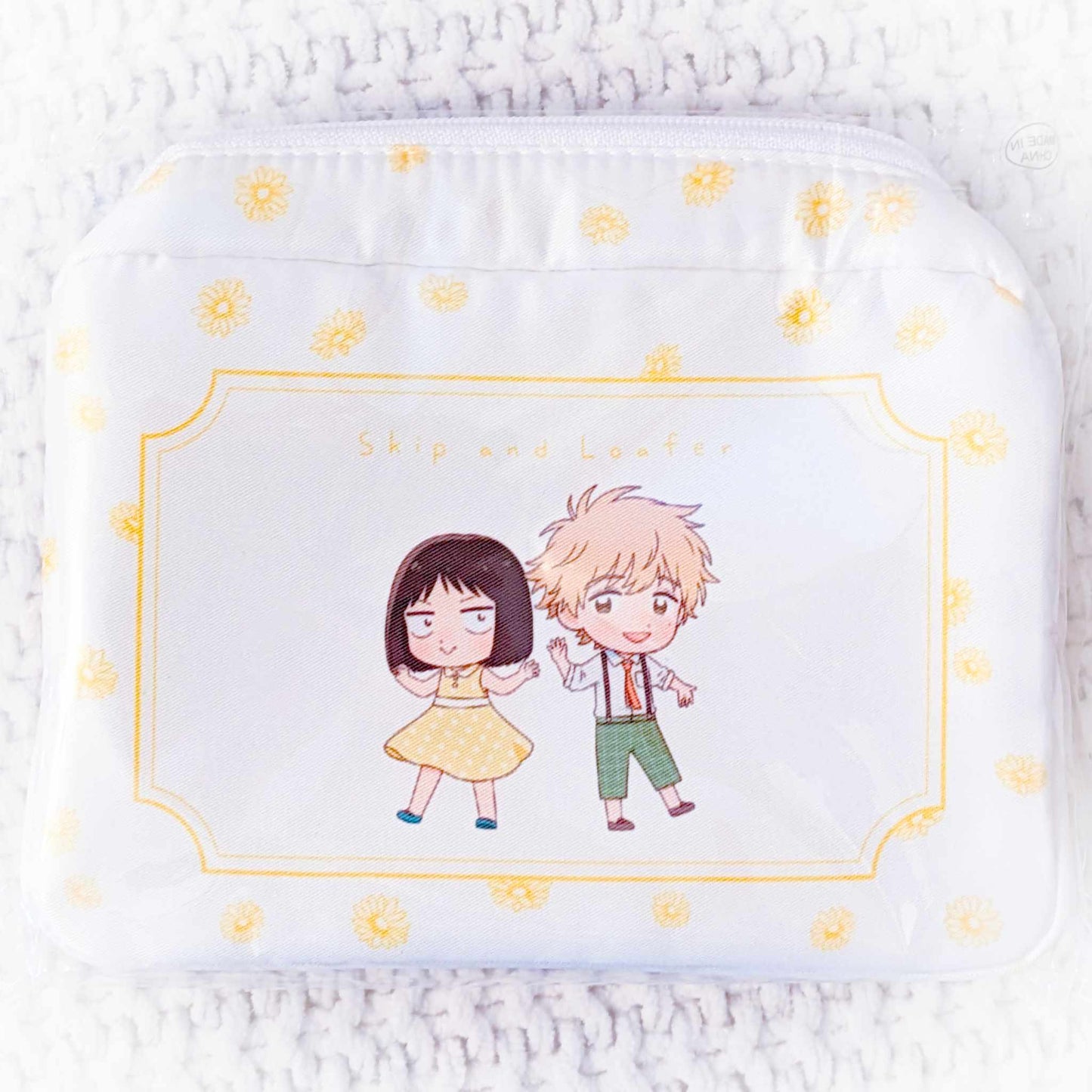 Mitsumi Iwakura & Sosuke Shima - Skip and Loafer Anime Zipper Pouch