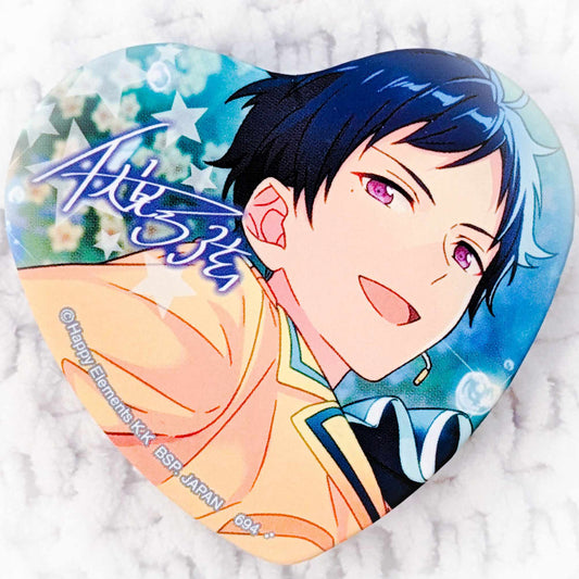 Yuzuru Fushimi - Ensemble Stars! fine Anime Heart Shaped Pin Badge Button