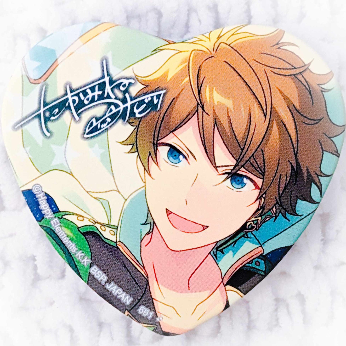 Midori Takamine - Ensemble Stars! RYUSEITAI Anime Heart Shaped Pin Badge Button