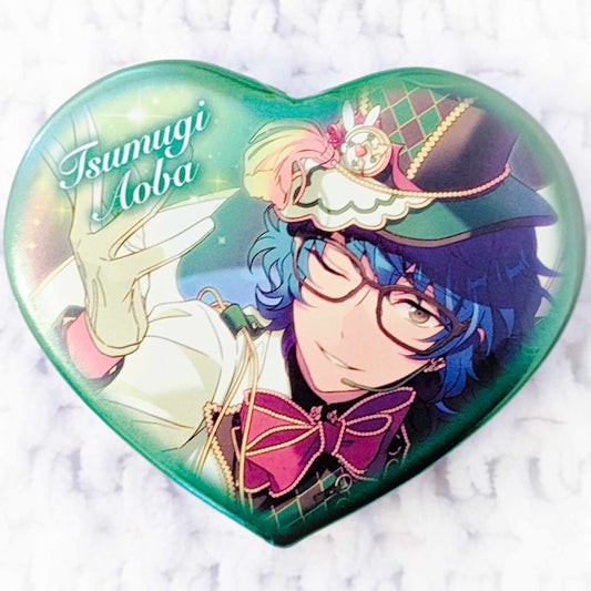 Tsumugi Aoba - Ensemble Stars! Switch Anime Heart Shaped Pin Badge Button