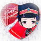 Yuzuru Fushimi - Ensemble Stars! fine Anime Heart Shaped Valentine Pin Badge Button