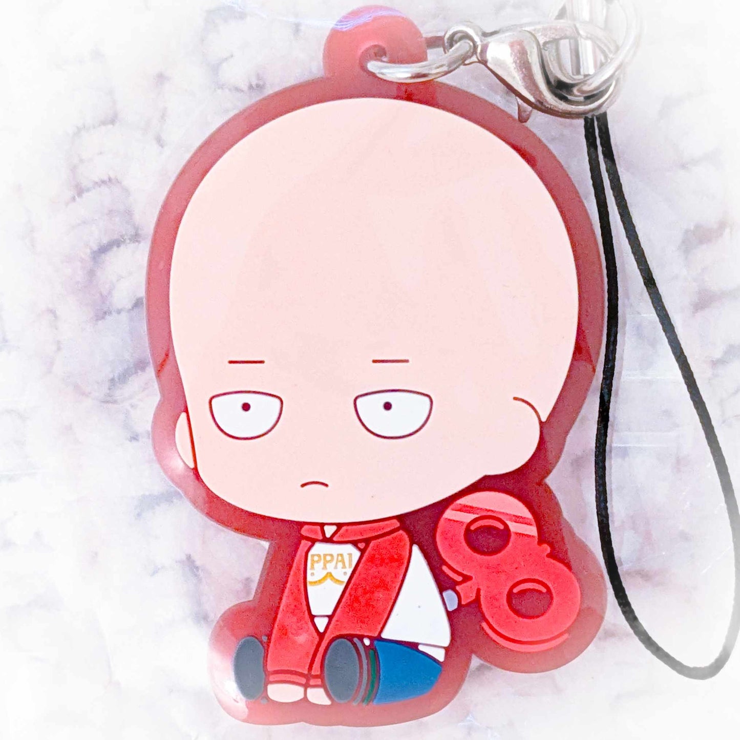 Saitama - One Punch Man Anime Petatto Nejimaki Rubber Keychain Strap