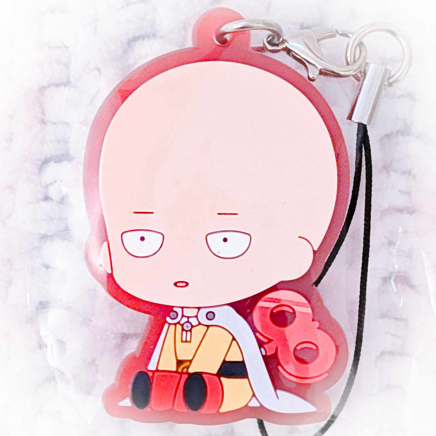 Saitama - One Punch Man Anime Petatto Nejimaki Rubber Keychain Strap