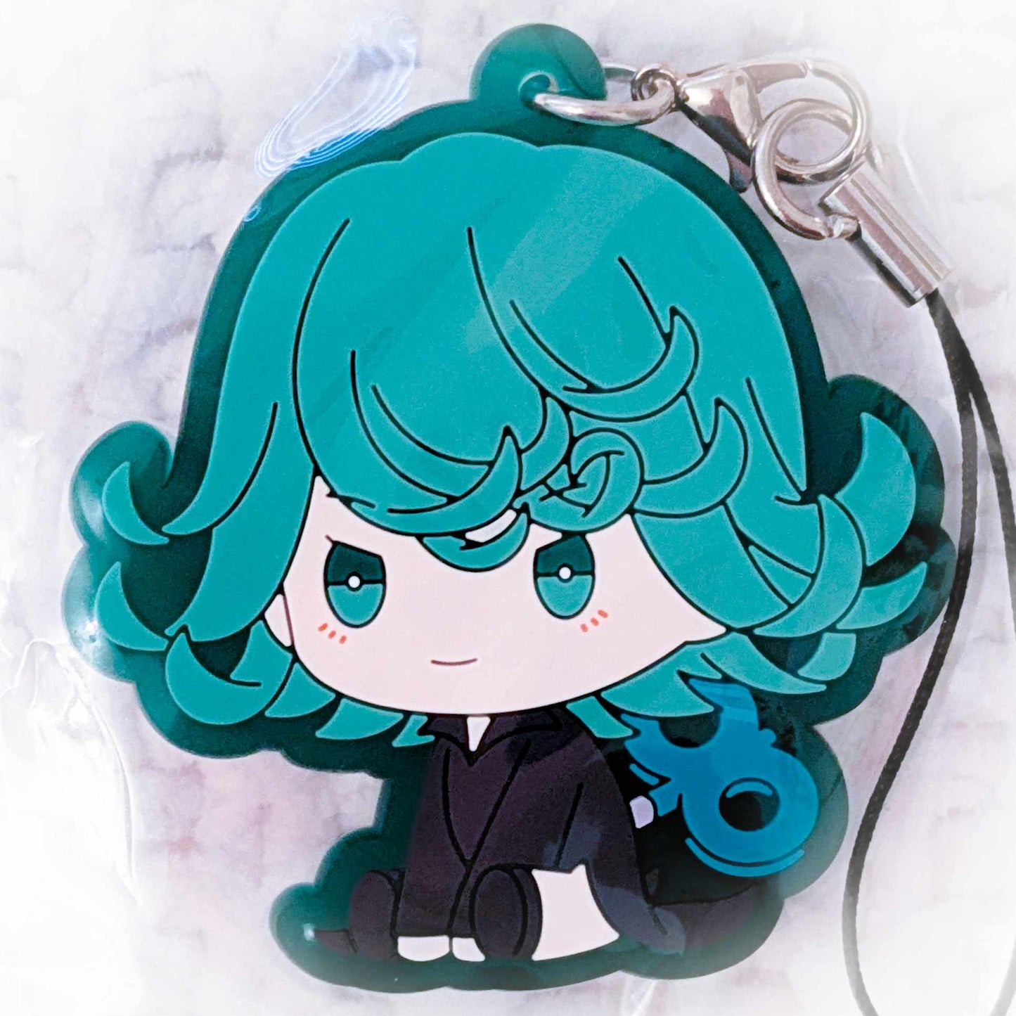 Terrible Tornado Tatsumaki - One Punch Man Anime Petatto Nejimaki Rubber Keychain Strap