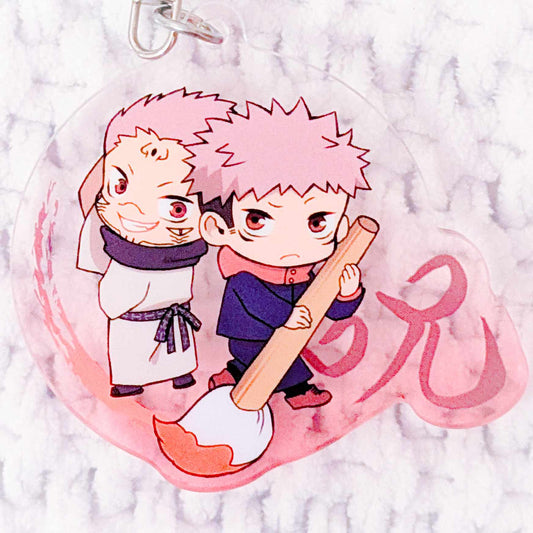 Yuji Itadori & Ryomen Sukuna - Jujutsu Kaisen Anime Fudemame Acrylic Keychain