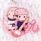 Yuji Itadori & Ryomen Sukuna - Jujutsu Kaisen Anime Fudemame Acrylic Keychain