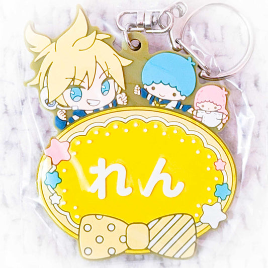 Kagamine Len & Twin Little Stars - Project Sekai Colorful Stage x Sanrio Name Rubber Keychain