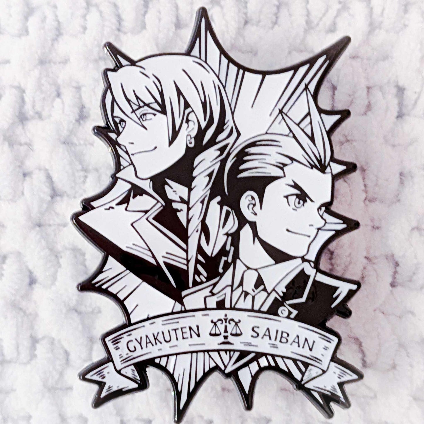 Apollo Justice & Klavier Gavin - Apollo Justice Ace Attorney Capcom Enamel Pin