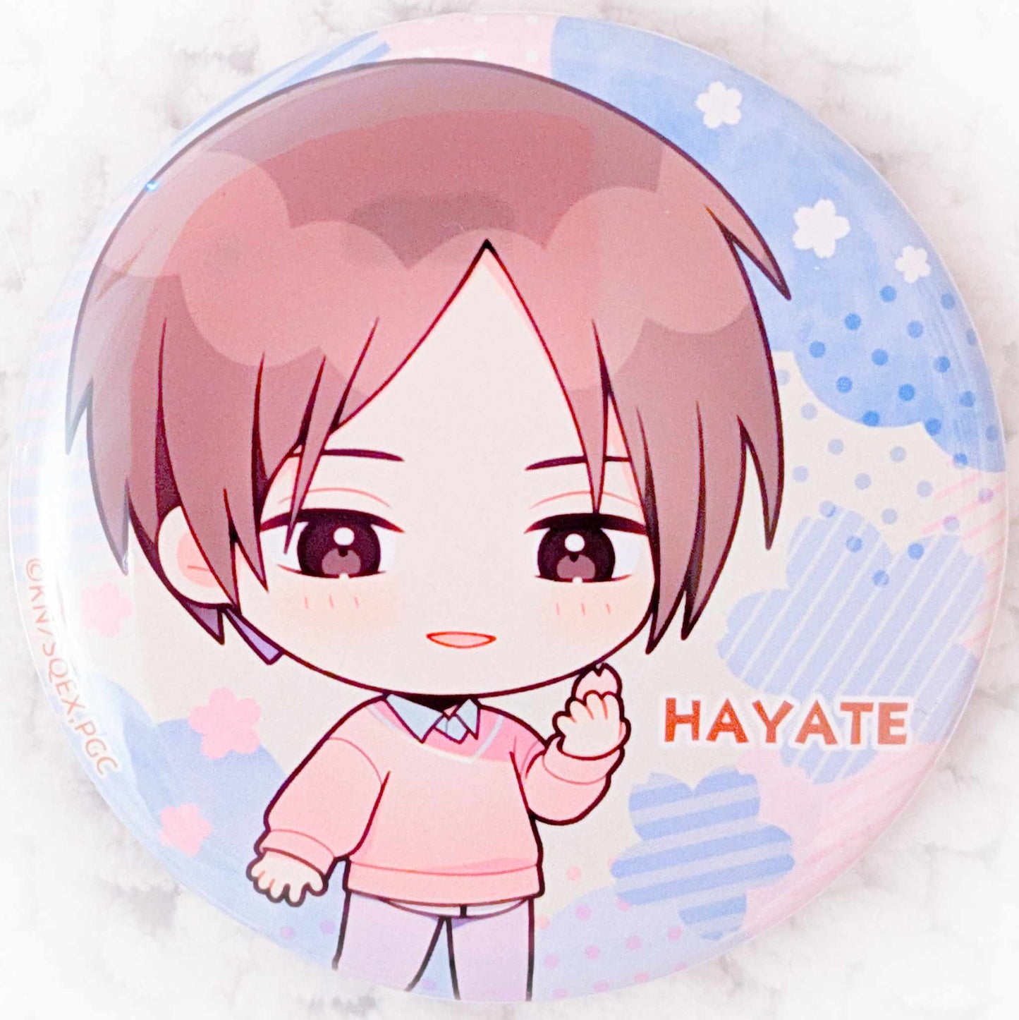 Ichikura Hayate - Play It Cool, Guys Anime Chibi Pin Badge Button