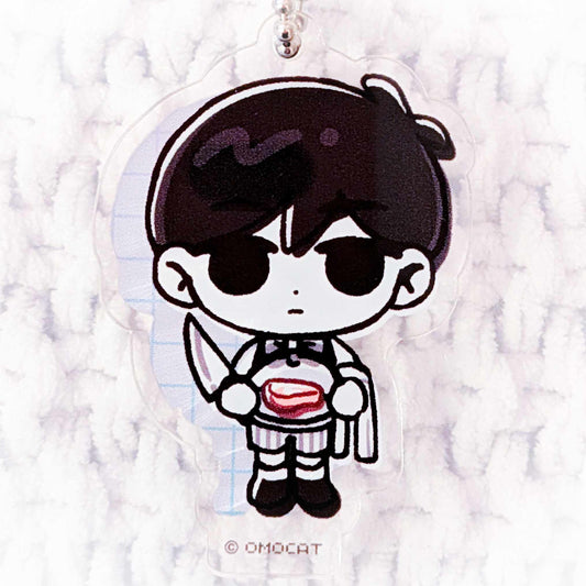 Omori Sunny - OMORI x Tree Village Cafe Omocat Acrylic Keychain