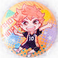 Shoyo Hinata - Haikyuu!! Anime Glitter Pin Badge Button