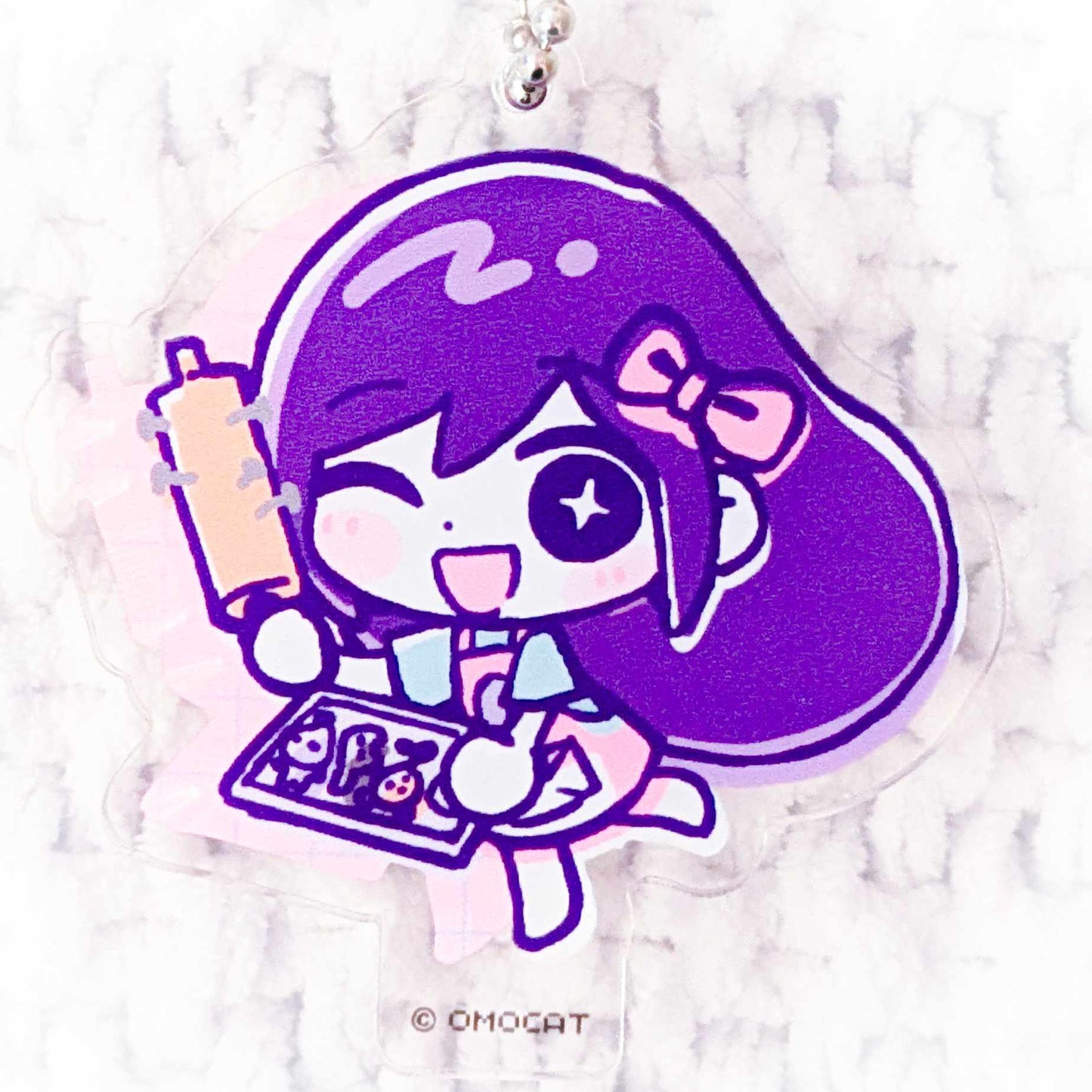 Aubrey - OMORI x Tree Village Cafe Omocat Acrylic Keychain