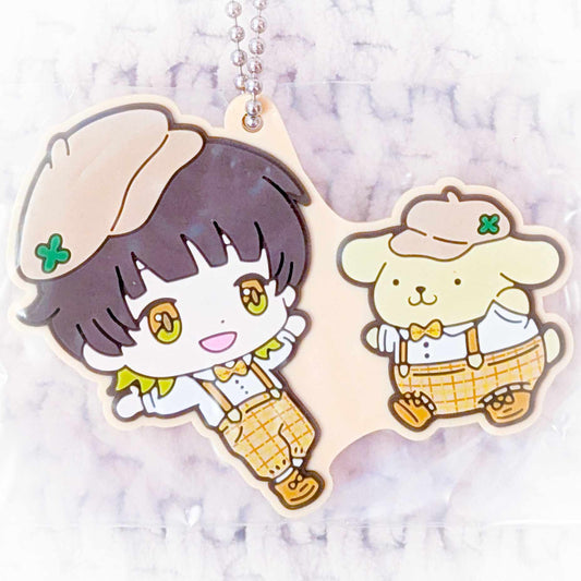 Meguru Bachira & Pompompurin - BLUELOCK x Sanrio Blue Lock Anime Rubber Keychain