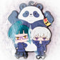 Toge Inumaki Maki Zenin & Panda - Jujutsu Kaisen Anime Buddycolle Rubber Keychain