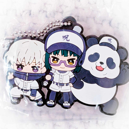 Toge Inumaki Maki Zenin & Panda - Jujutsu Kaisen Anime Buddycolle Rubber Keychain