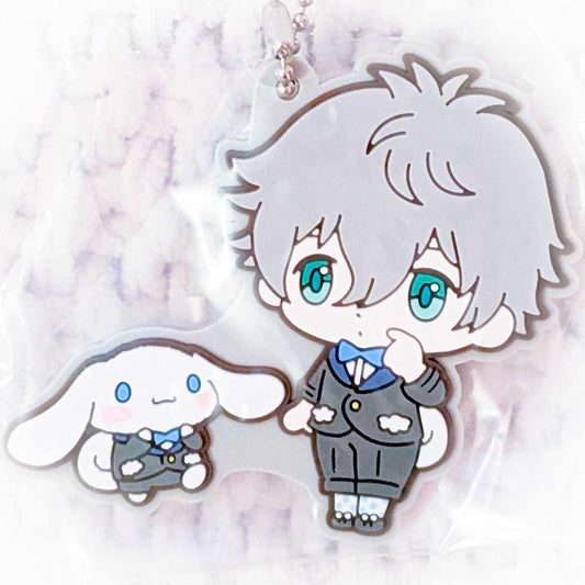 Seishiro Nagi & Cinnamoroll - BLUELOCK x Sanrio Blue Lock Anime Rubber Keychain