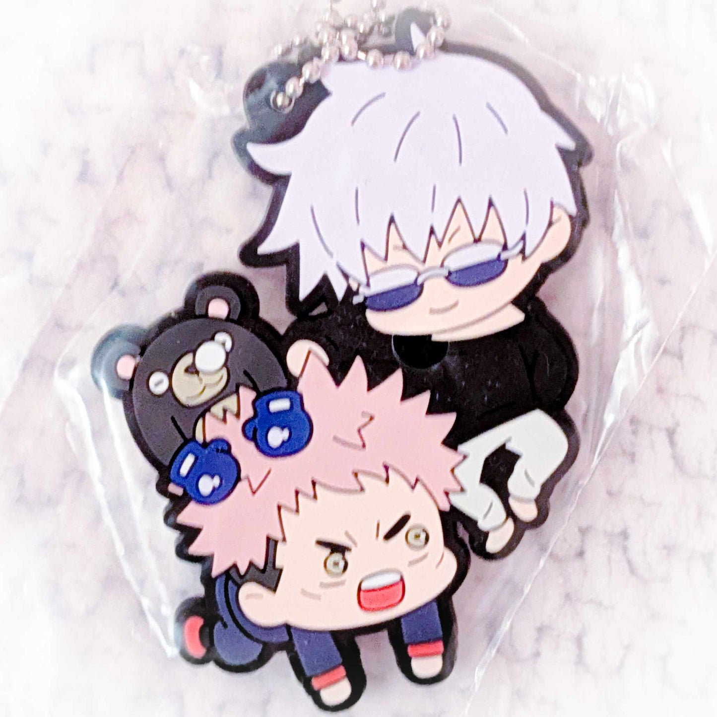 Satoru Gojo & Yuji Itadori - Jujutsu Kaisen Anime Buddycolle Rubber Keychain
