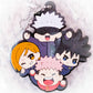 Satoru Gojo Yuji Itadori Nobara Kugisaki & Megumi Fushiguro - Jujutsu Kaisen Anime Buddycolle Rubber Keychain