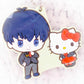 Yoichi Isagi & Hello Kitty - BLUELOCK x Sanrio Blue Lock Anime Rubber Keychain