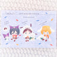 Eren Yeager Mikasa Ackerman Armin Arlert Pochacco Kuromi Cinnamoroll - Attack on Titan x Sanrio Collab Art Postcard