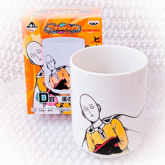Saitama - One Punch Man Anime Ichiban Kuji Glass Mug Cup