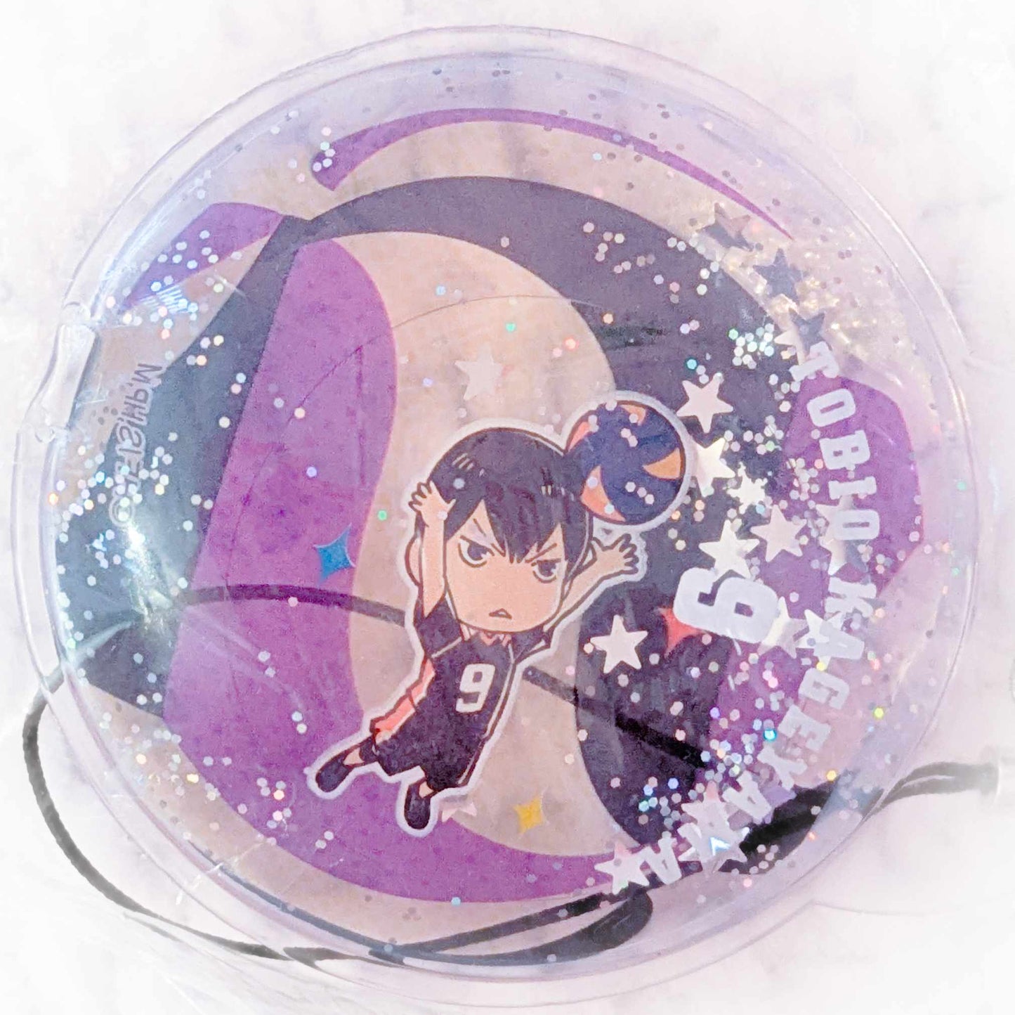 Tobio Kageyama - Haikyuu Anime Chibi Water-in Liquid Keychain Strap