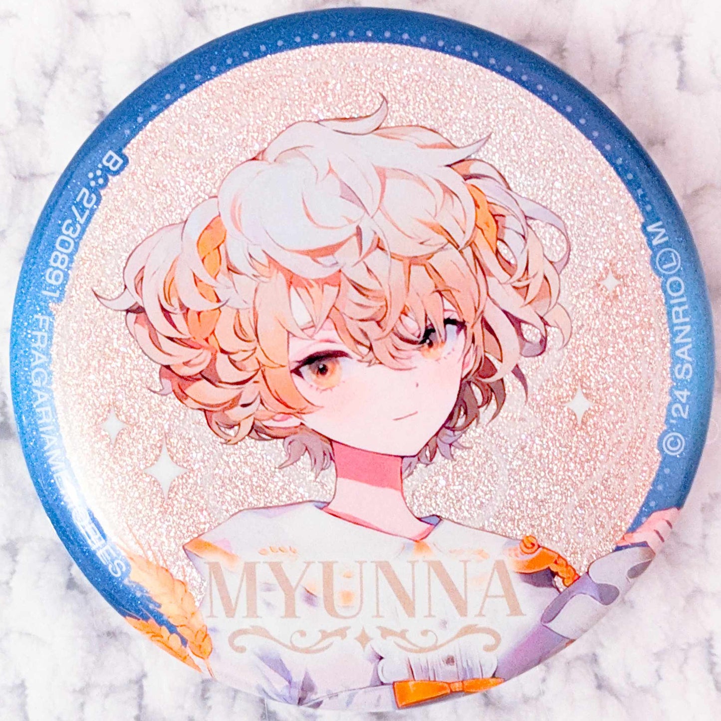 Myunna - Fragaria Memories Sanrio Glitter Pin Badge Button